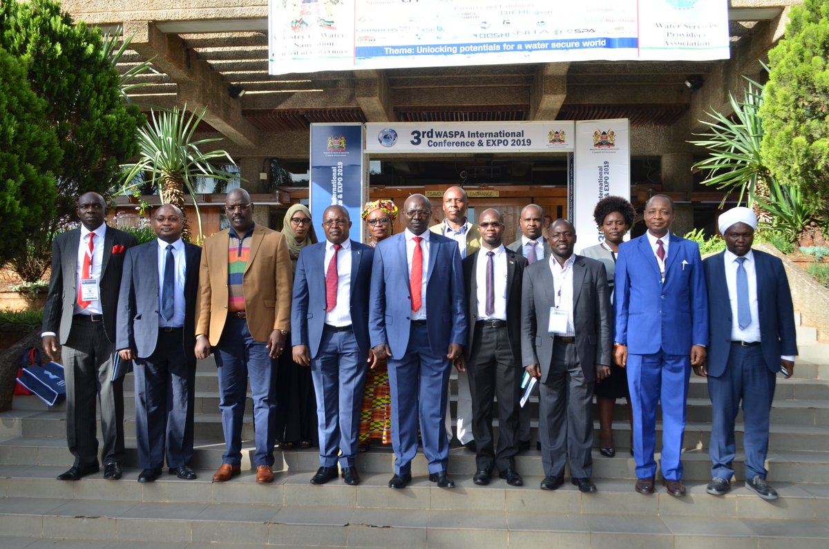 CsChelugui's tweet photo. During the closing of the 3rd Water Service Providers Association International Conference and Expo at KICC,  Nairobi.
@WASPAKenya 
#WASPAConference2019 https://t.co/xzX5V3xXfm