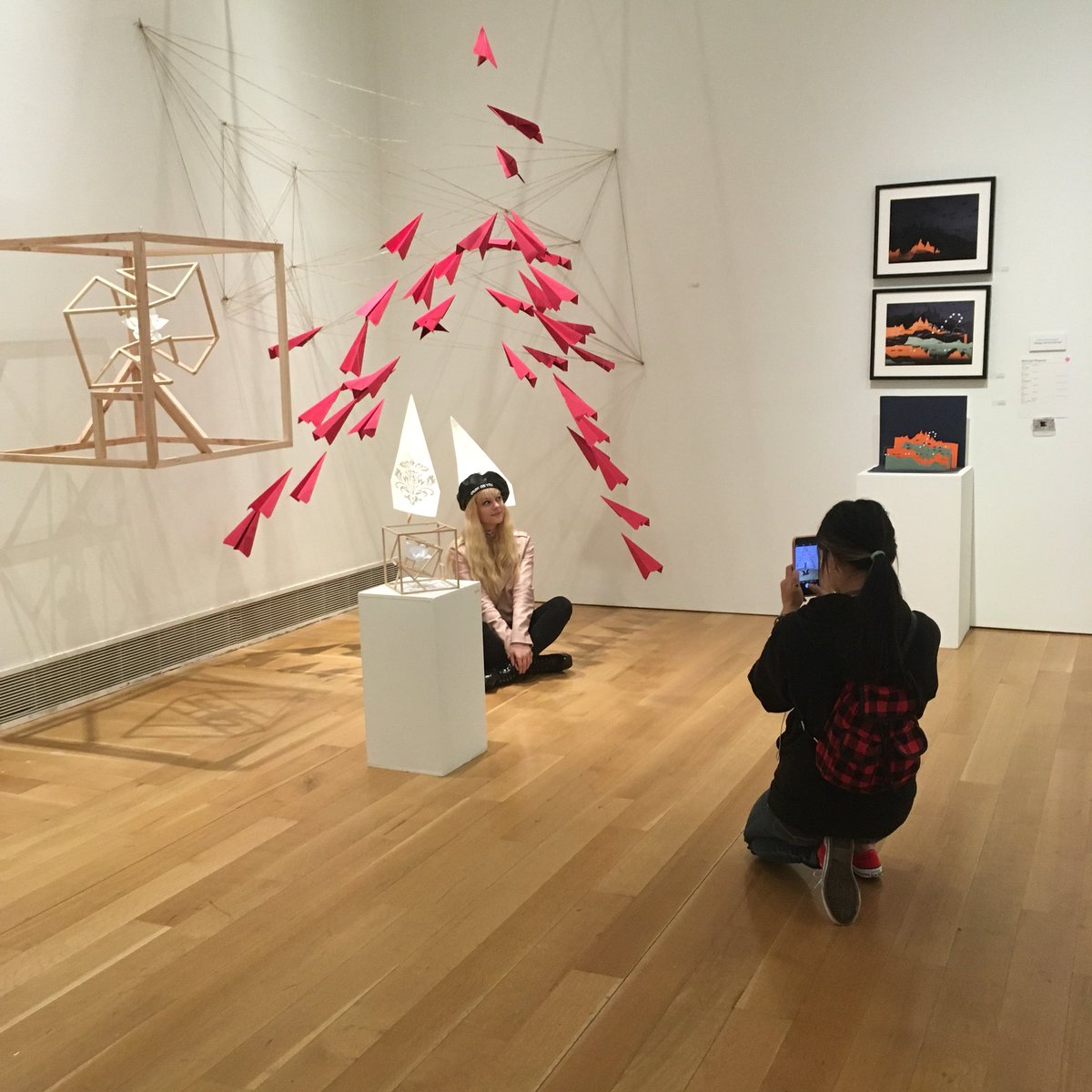 RVRHS_ArtPride's tweet photo. Students take to the streets of Philly spending time checking out the artwork @PAFAcademy for the 118th Annual Student Exhibition. Inspired by the talented student work! #ase2018 stay creative! https://t.co/1VO7lHWI6j