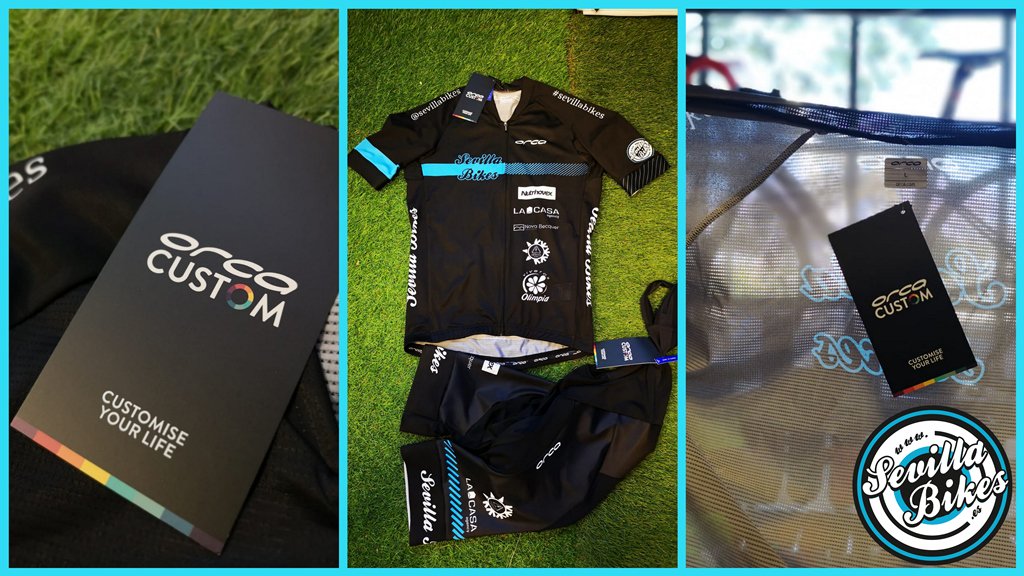 Sevillabikes's tweet photo. Siii!Ya están aquí...Nuestras nuevas equipaciones personalizadas de la tienda... Esta vez,han sido los chicos de @orcasportswear los encargados de hacerla...Y como siempre,máxima calidad en todo lo que hacemos,con un diseño que ya es marca de la casa¡Elegancia ante todo! https://t.co/wrwkvLdwPJ