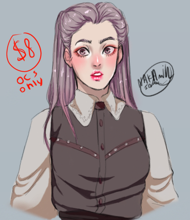 minimih1's tweet photo. @KathleenieTTV hi 
i have open commission , and you can see in my tumblr more of my arts 
to the chest 8$ fullbody 20$ . DM  if you want https://t.co/dC1V8myAdn