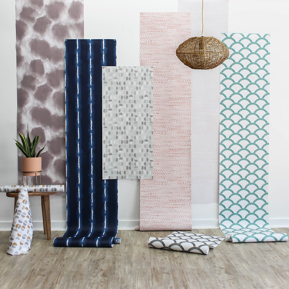 Tempaper's tweet photo. Introducing Spring 2019 #tempaper #tempaperyourspace #removablewallpaper #spring #2019 #newstyles #shibori #mosaic #tile #watercolor #metallic #wallcovering https://t.co/tKEyHi99nn https://t.co/b8Qx7t4vNc