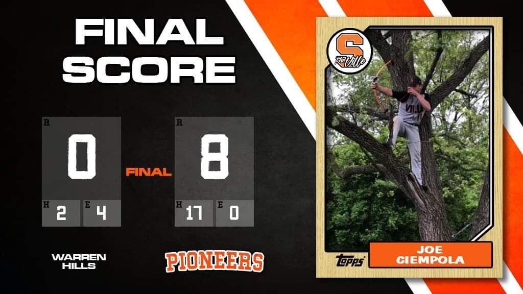 Leader of the Pack
Joe Ciempola

Pitching 
Pat Lawson (2-0) 7 IP, 2 H, 0 R, 8K, 1 BB

Offensive Leaders
Joe Ciempola 3-4, 2 2B, 3 R, 2 RBI
Joe Brong 3-4, RBI
Devin Hack 2-3, R, 2 BB
Matty Wright- 2-4, R, RBI