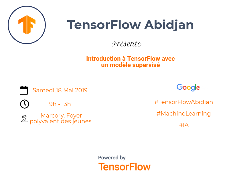 ArmelYara's tweet photo. #TFAbidjan Une occasion pour débuter avec #TensorFlow l'outil open source de #Google pour faciliter l'apprentissage automatique des machines.

Enregistre la date dans ton calendrier 😊
@TensorFlo #ML #IA https://t.co/3vJwF7MDoM