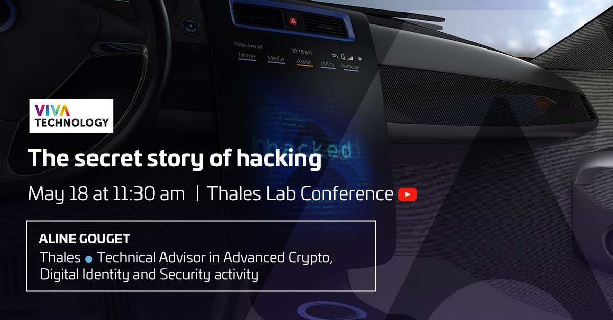 What's the secret story of hacking? Learn more from Thales at <a href="/VivaTech/">VivaTech</a> with <a href="/Aline_Gouget/">Aline Gouget Morin</a> #VivaThales #cybersecurity <a href="/Thalesesecurity/">Thales eSecurity: this account is no longer in use</a> @Gemalto thls.co/XPNG50u6hZI