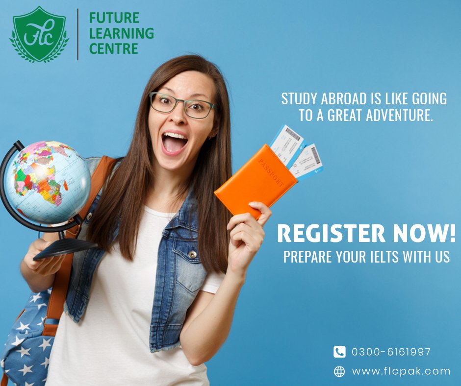 flclahore's tweet photo. Prepare for your IELTS with Future Learning Center!
Your registration contains
• Interactive course of instruction covering all IELTS modules
Call or Inbox us: 0300-6161997
Visit us: https://t.co/jvAjcuN5Yd https://t.co/7jgxM37HVR
