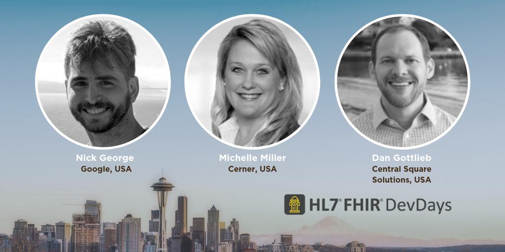 HL7's tweet photo. Last call! Final day to grab your early bird ticket to #HL7 #FHIR DevDays. Learn from  experts including Nick George, Michelle Miller, Dan Gottlieb AND do actual coding. June 10-12 in Redmond, WA at Microsoft!
 https://t.co/fynid6Lwbq  #FHIRDevDays #interoperability @FirelyTeam https://t.co/Yz6RxFL7DB