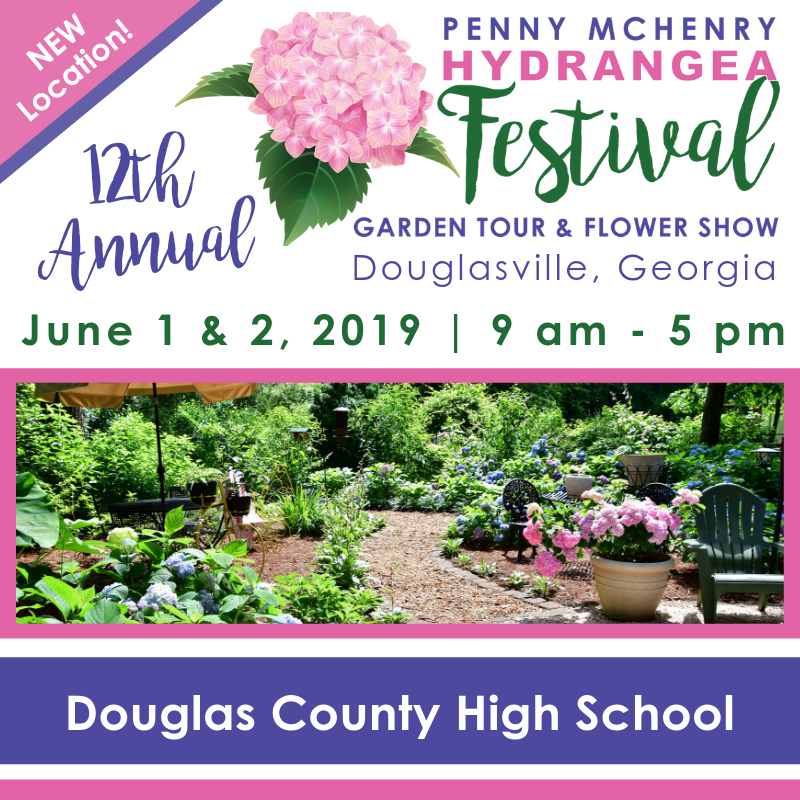 HydrangeaFEST's tweet photo. Join us for the 12th Annual Penny McHenry @HydrangeaFEST June 1 & 2, 2019 at Douglas County High School! #MagicalTriumph #HydrangeaFest https://t.co/Ayet8yqdce