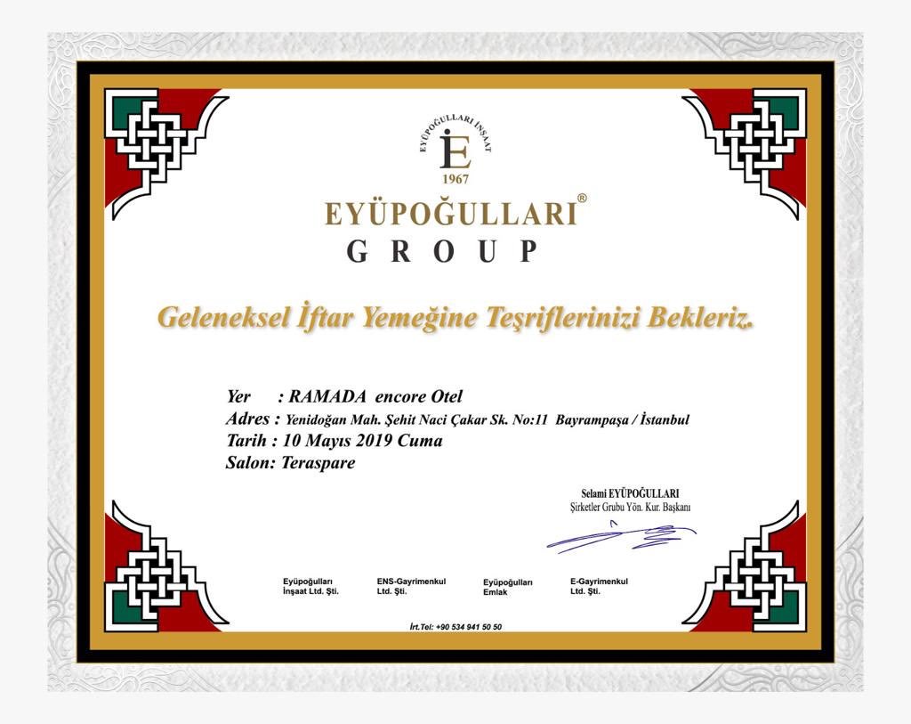 Sn.Başkanım  <a href="/BY/">Binali Yıldırım</a>  iftarımıza gelirmisiniz ? 😊 
Bu akşam aile iftarımız olacak,biliyorum yoğun bir programınız var, Bayrampaşaya geleceğinizi duydum.Eğer müsait olursanız sizide aramızda görmek isteriz.  ?

<a href="/BA_Yildirim/">Binali Yıldırım İletişim Ofisi</a>