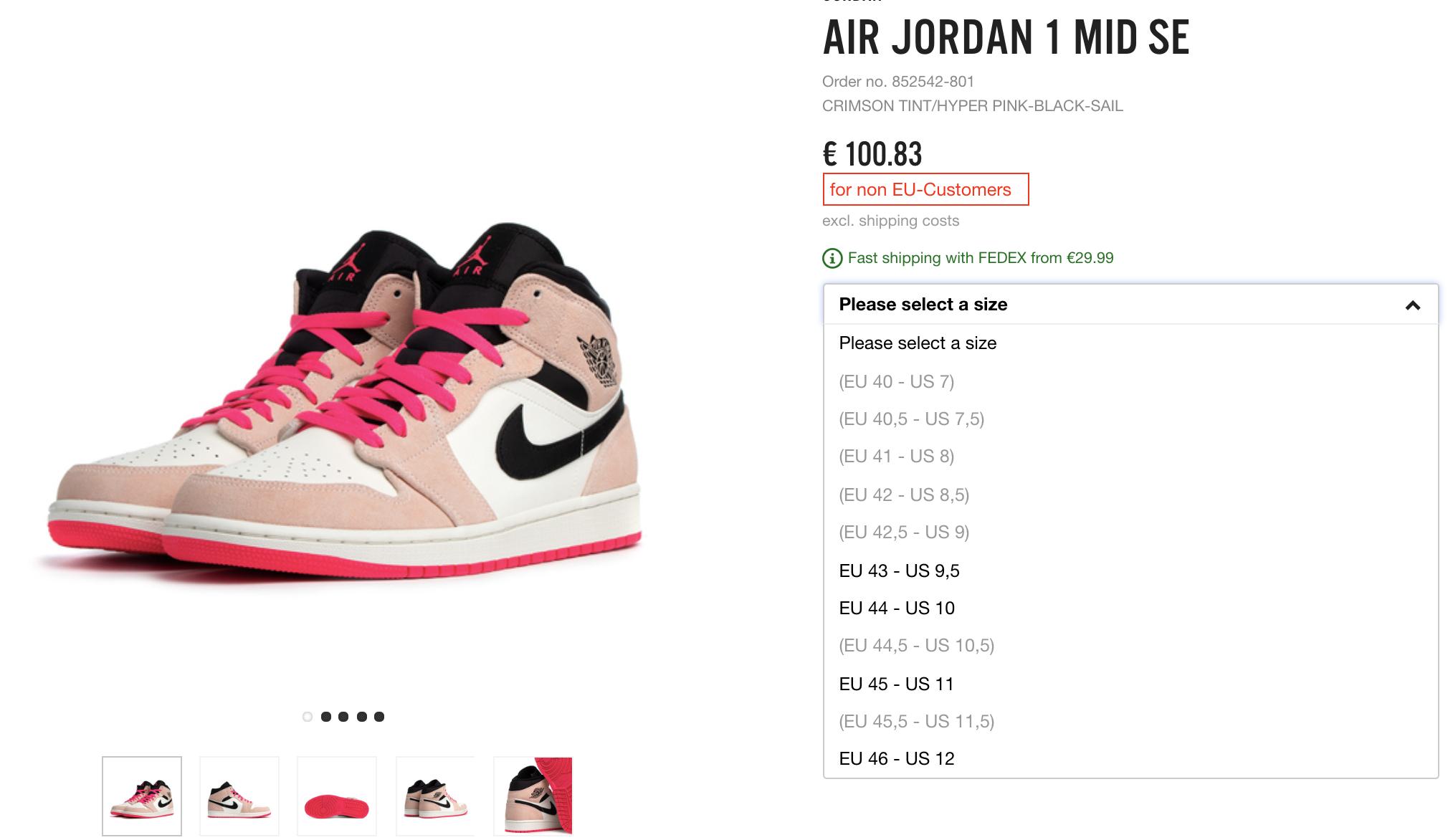 jordan 1 crimson tint europe
