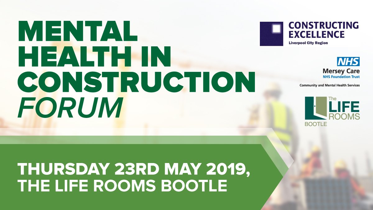 On Thursday 23rd May, join us at <a href="/LifeRooms_MC/">The Life Rooms</a> Bootle, St Winefride's Campus, for an important <a href="/LiverpoolCE/">Liverpool Constructing Excellence</a> forum on mental health in the construction industry, featuring talks from @BFraenkel and <a href="/Bunjumin/">Ben Towell 💙</a> from <a href="/Mersey_Care/">Mersey Care NHS FT 🏳️‍🌈</a>.

To book, visit bit.ly/MHIC_LPL