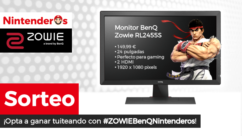 Nintenderos's tweet photo. ¡Sorteamos un Monitor BenQ Zowie RL2455S!

➡️ Sigue a @ZOWIEbyBenQES y @Nintenderos
➡️ RT aquí
➡️ Tuitea con #ZOWIEBenQNintenderos. No hay límite de tuits, por lo que cuantos más nos mandes con el hashtag, ¡más opciones de ganar!

¡Suerte! - https://t.co/Xrr4xw99K8 https://t.co/fScxmhF7iY