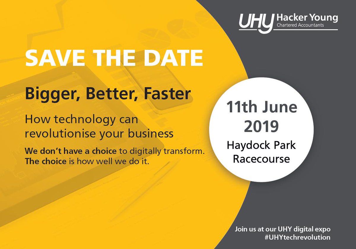 lightyearcloud's tweet image. We are thrilled to be attending the #UHYtechrevolution event on 11 June at @haydockraces 

Have you booked your place? Book here: zurl.co/b3QJ 

@UHYManchester @UHYcloud_MCR @UHYHackerYoung