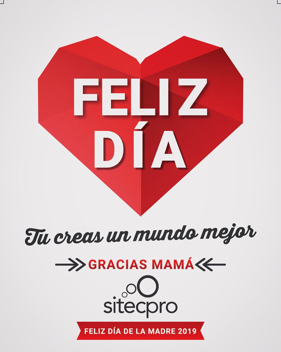 SitecproG's tweet photo. Te deseamos un feliz día de la madre, gracias por todo tu apoyo y cariño.
#FelizDiaDeLasMadres #mamá #diadelasmadres #somossitecpro #creamossiluciones #desarrollo #pymes #empresas #negocios #ponelcorazon #desarrollo https://t.co/qjaEP4yyy3
