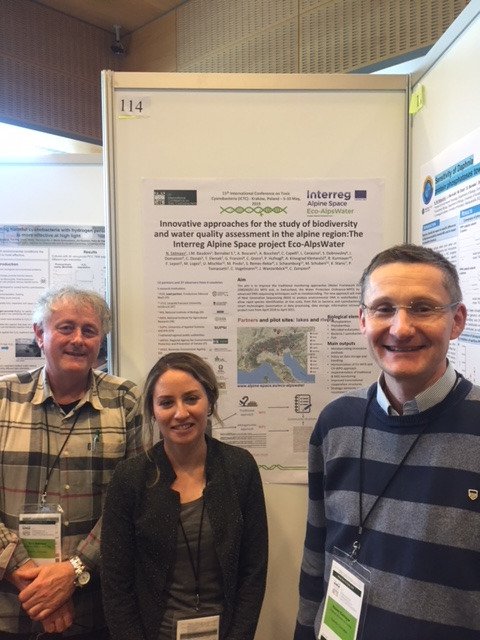 EcoAlpsWater's tweet photo. Eco-AlpsWater was presented at 11th International conference of toxic  cyanobacteria (Krakow, Poland) by interesting talk and a poster. https://t.co/Bmbf2BE0DD