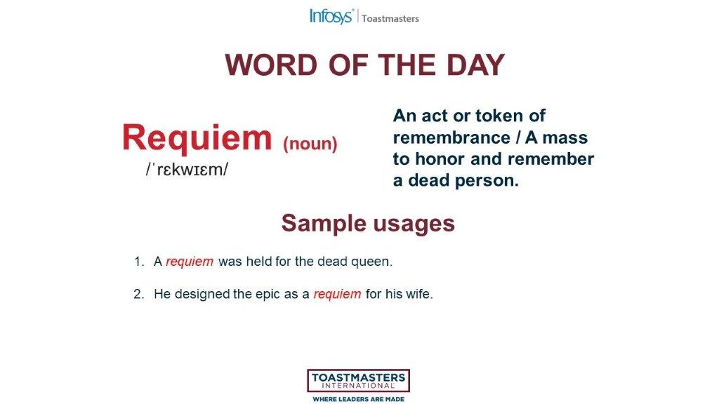 InfyTMblr's tweet photo. Dear Toastmasters, here's your WOD. https://t.co/Rqe9pnHjto