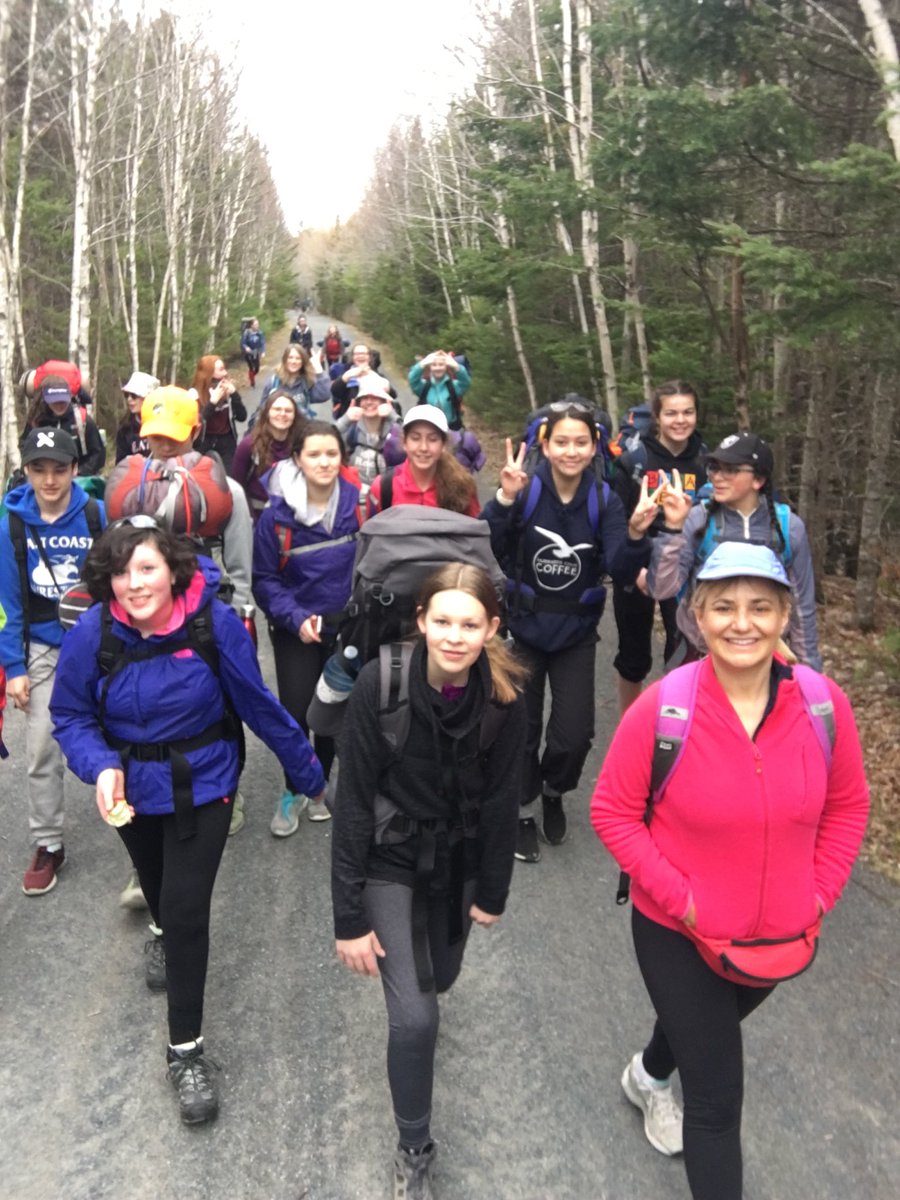 MlleLowe's tweet photo. Duke of Ed. Practice Hike ����😎⁦@FiveBridgesJrHi⁩ https://t.co/NTvXguHzVN