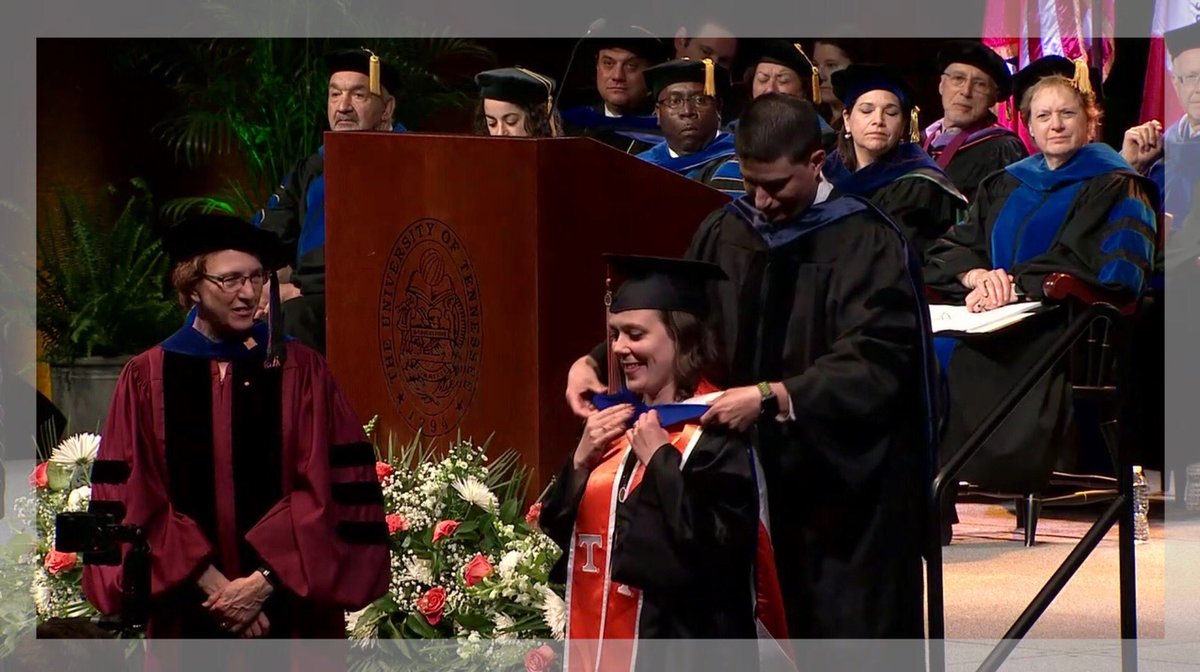 LizEubanksPhD's tweet image. Officially graduated with my PhD last night! For everyone who has been asking, I’ve accepted a job as a lecturer in the @utkhistory dept for the 2019-2020 school year. I have so many people to thank for helping me get to this point... #UTGrad2019