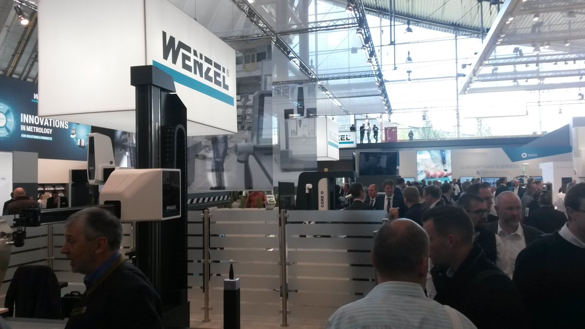 WenzelAmerica's tweet image. The crowds are still thronging around the WENZEL booth 5101 at Control 2019 #wenzel #controlmesse #Control2019 #5AxisMeasure