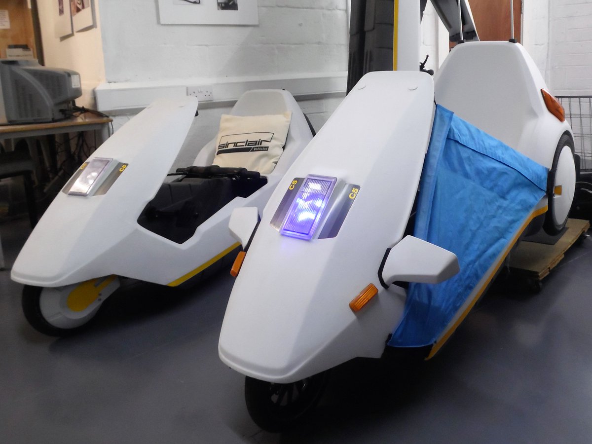 EduLifeCIC's tweet photo. Dave took a trip down Memory Lane this morning when he visited #TheMicroMuseum in #Ramsgate for a sneak preview of their #ElectricSinclair Exhibition which runs over the next two weekends #retro #retrotech #1980s #electriccars @VisitRamsgate @RamsgateTown https://t.co/mnZLljnfOW https://t.co/D8n3lXhOvY