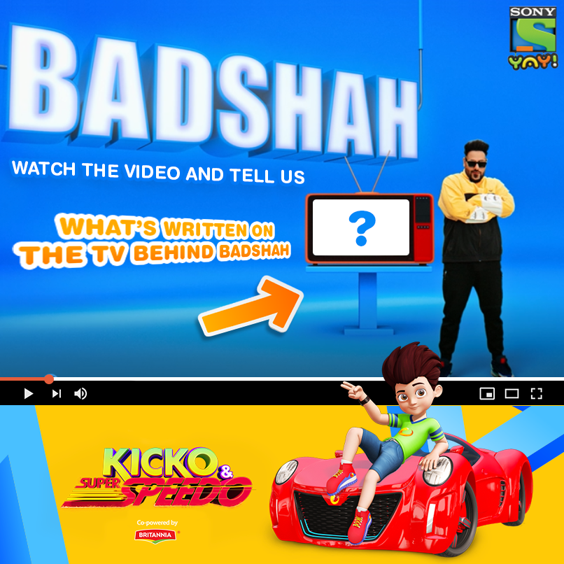 SonyYAY's tweet photo. Here’s your chance to be a part of the #GoKicko song with Kicko & @Its_Badshah.
Give us the answer for this in the comments section and be a star!
HINT: https://t.co/ppdI7wG8TQ
#Kicko #SuperSpeedo #SonyYAY https://t.co/cKnILrrjWt
