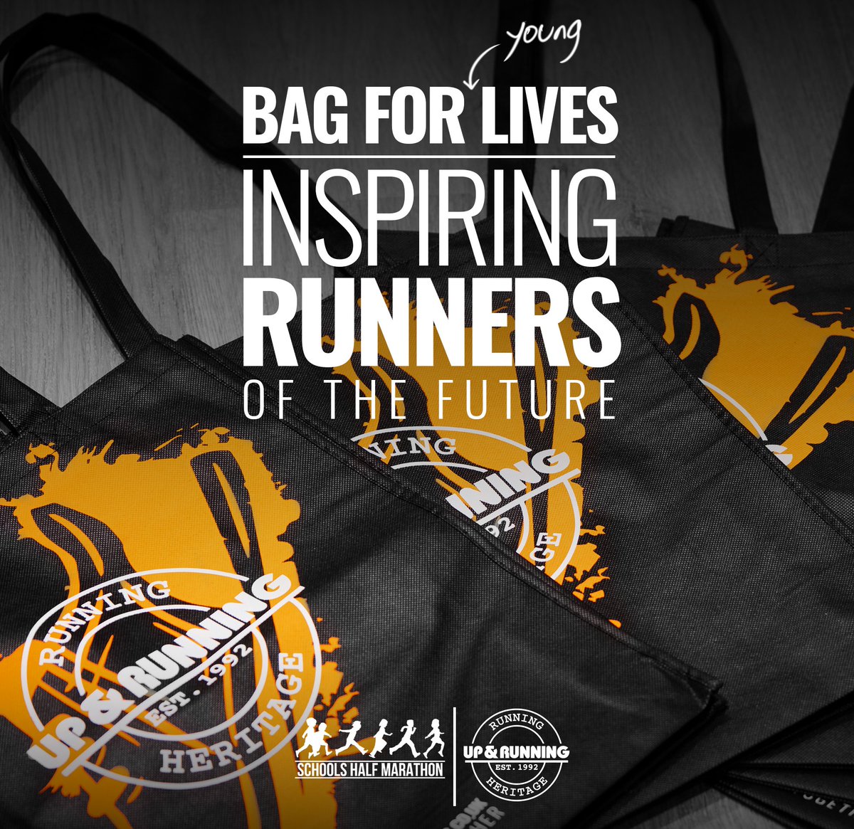 upandrunninguk's tweet photo. โBag for Young Livesโ are now available in @Upandrunninguk stores. Reusable & recyclable, the money from these bags will go towards funding the Schools Half Marathon, a truly grass roots running programme for young people. Price ยฃ1.
#SchoolsHalfMarathon #UKRunChat #SocialRunGroup https://t.co/lMQ3jELvuq