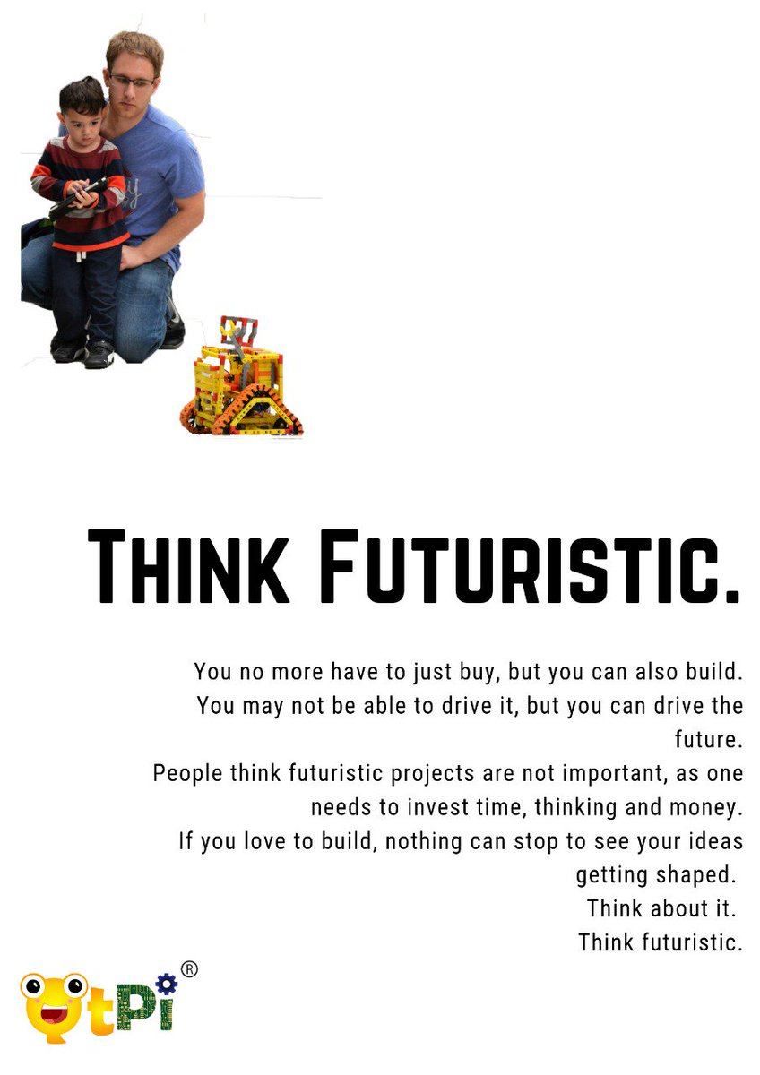 Think Futuristic.
Think about it.

#future #futuristictechnology #robotics #ArtificalIntelligence #AI #qtpirobotics #qtpi #robotics #robots #bengaluru #robotforkids #buildingrobots #STEM #STEMeducation #innovators