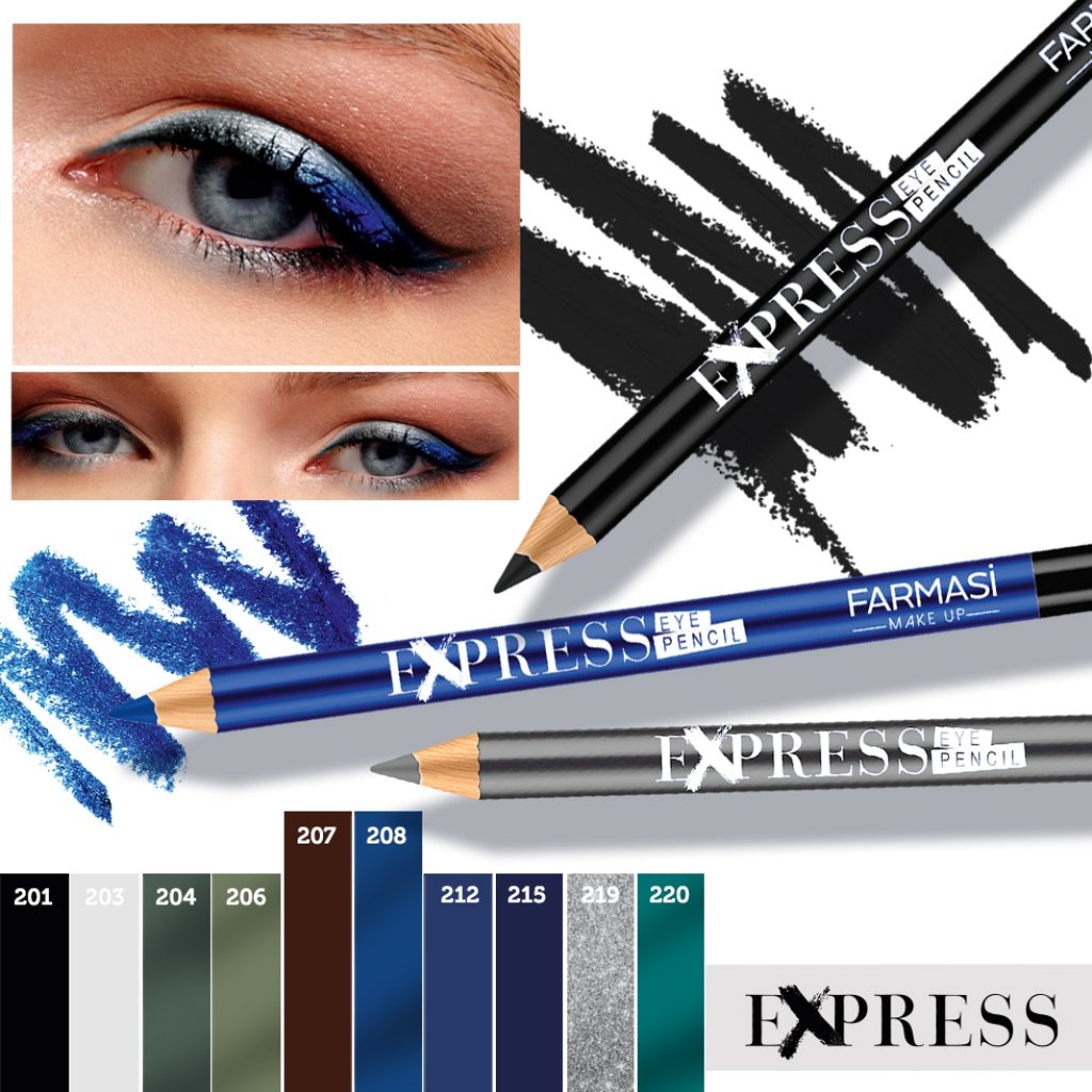 Kohl Kajal uygulamasıyla dramatik bakışlar artık çok profesyonel!...Express Göz Kalemi ile sıradışı çizgiler yarat...<a href="/farmasiofficial/">Мир Farmasi</a> @farmasicosmetics #drctuna#farmasi #express #eye #pencil #love #groom #fashion # #women#perfume #parfüm #nutrition #keratine #hair#haircare