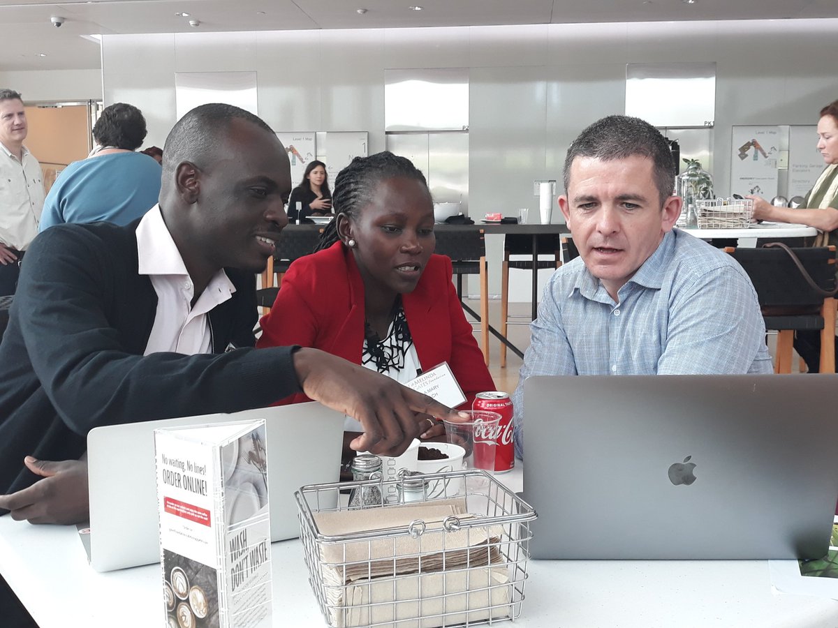 CEO <a href="/MusaKisiriko/">Musa Kisiriko</a> got to exhibit #FAWLEA at a poster session and network with other creators on day 2 of the GCE/ Fall armyworm tech convening at the <a href="/gatesfoundation/">Gates Foundation</a> 

<a href="/zillamary/">Zilla Mary Arach</a> @zombieantguy