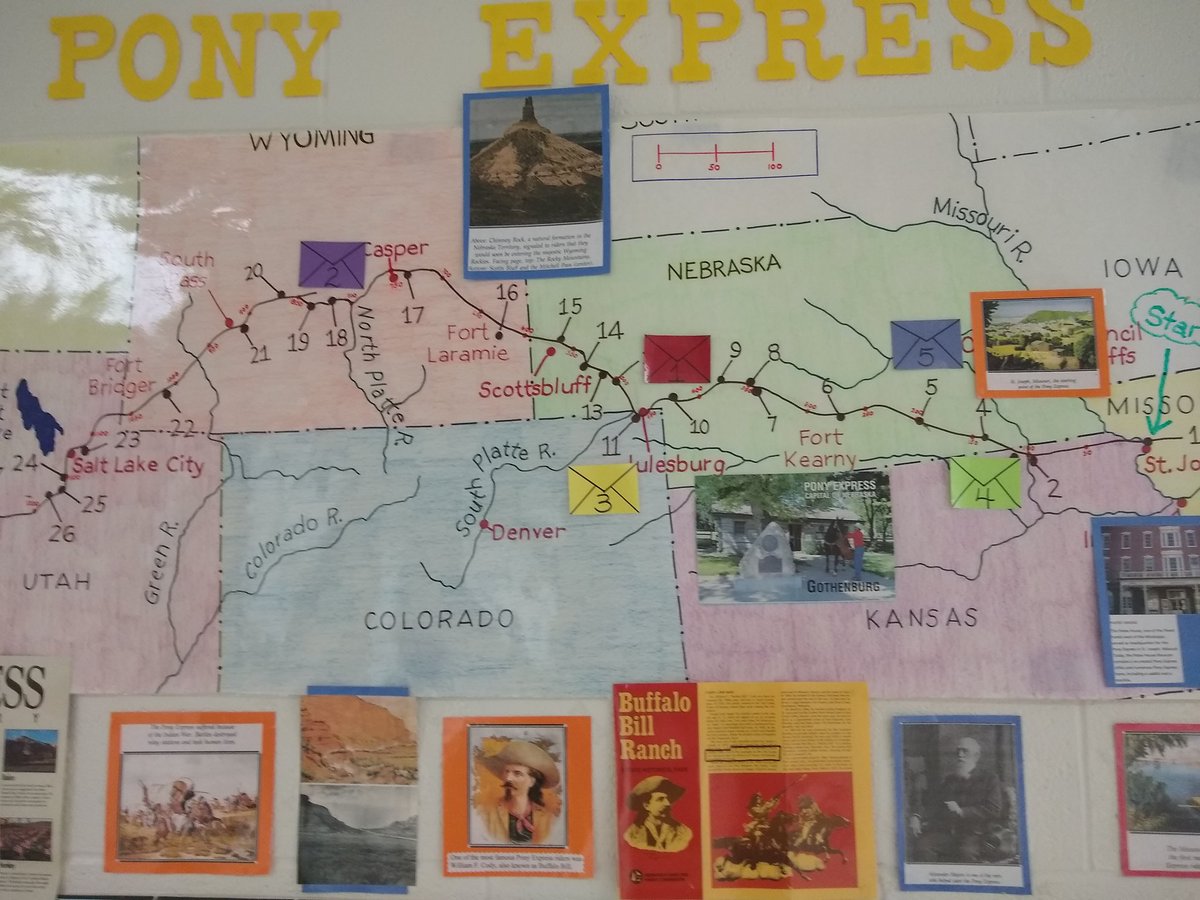 Following one week of jogging club all grades 1-5 are on the Pony Express route.  Four more weeks to finish the "ride".