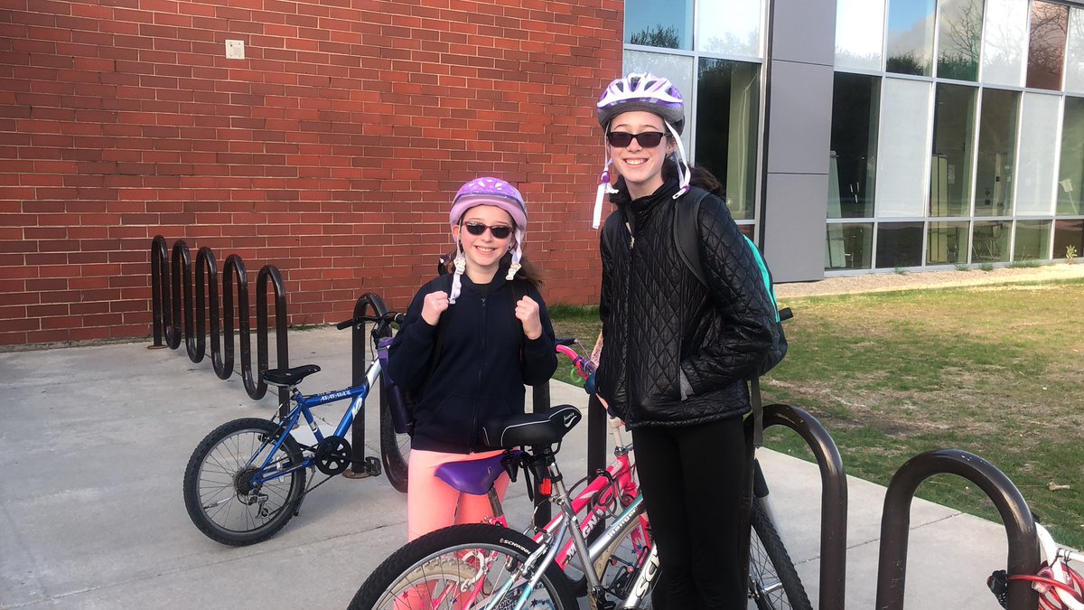 It’s a beautiful day for today’s Bike to School day! Looking forward to being the <a href="/D15Schools/">Community Consolidated School District 15</a> school with the most bikes again this year ;) #WhiteleyWay #D15Learns