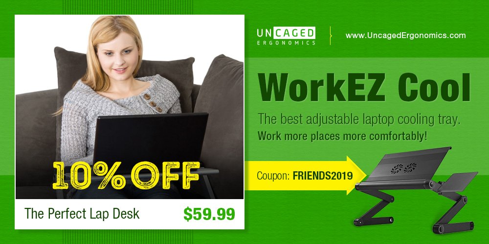 bit.ly/2HBfqp7 Looking for the Perfect Lap Desk? Buy #WorkEZ Cool Adjustable #LaptopCoolingTray That Makes Using a Laptop More Comfortable Everywhere. Compute Comfortably in Bed &amp; On The Couch #laptopcoolingpad #adjustablelaptopstand #comfortablelaptopstand #laptopstand