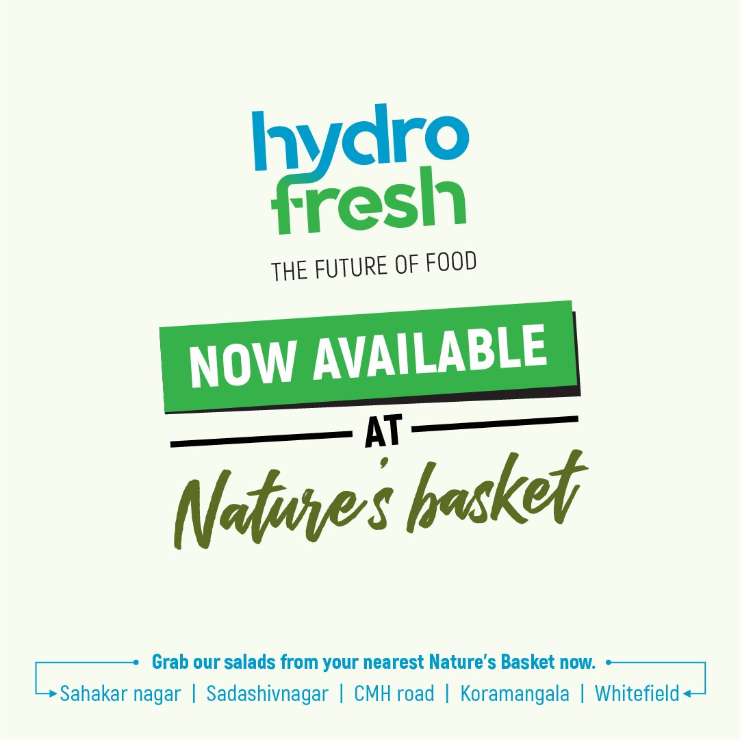 GoHydrofresh's tweet photo. Grab our salads from your nearest @NaturesBasket today.

#hydrofresh #hydrokartIndia #naturesbasket #retail #grocery #groceryshopping #sharing #gohydrofresh #Bangalore #residencyroad #hydroponics #hyroponicallygrown #salads #organicsalads #healthyfood #health #nutritonalfood https://t.co/yQQfsNQ25z