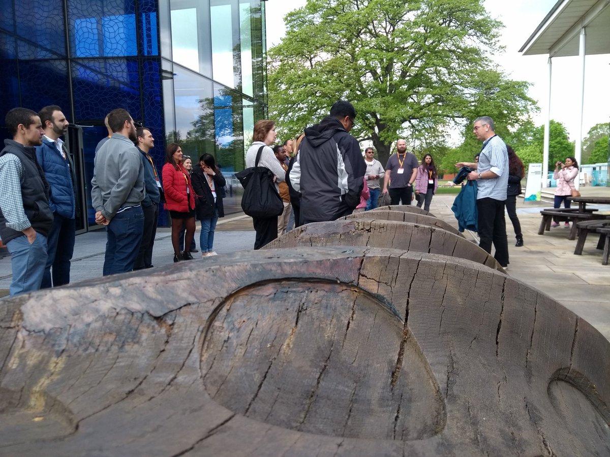 Beautiful weather outside and we are off to a good start with David Lloyd and Nishadi De Silva on a tour of Hinxton grounds and Sanger facilities :-) #fungal pathogen genomics course <a href="/ACSCevents/">Wellcome Connecting Science Courses and Conference</a> <a href="/ensembl/">Ensembl</a> <a href="/jgi/">Joint Genome Institute</a> <a href="/omartheharb/">Omar Harb 🍉</a> <a href="/PomBase/">S. pombe model organism knowledgebase</a>