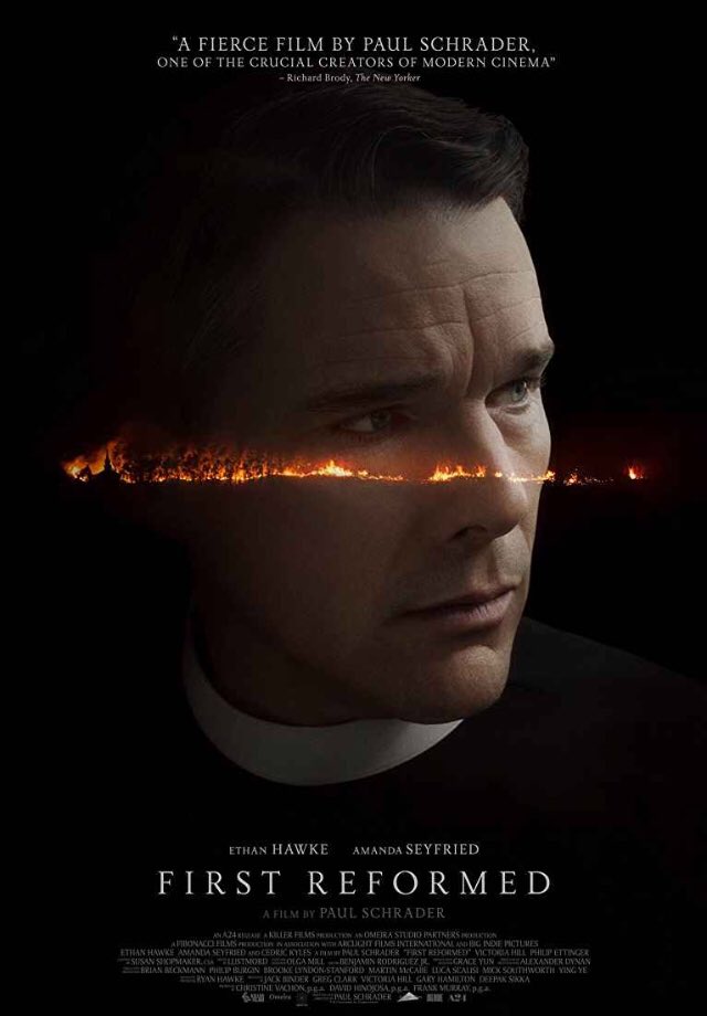 Risa22248337's tweet image. 『魂のゆくえ』
映画館でイーサン・ホークの出演作を
初めて見れました…😭✨
極限まで無駄なものを削ぎ落とした
演技だったように感じた。
作品としては私にはまだ理解できない
部分があるので色んなことを勉強して
数年後に再鑑賞したい。
#FirstReformed #PaulSchrader
#EthanHawke #魂のゆくえ