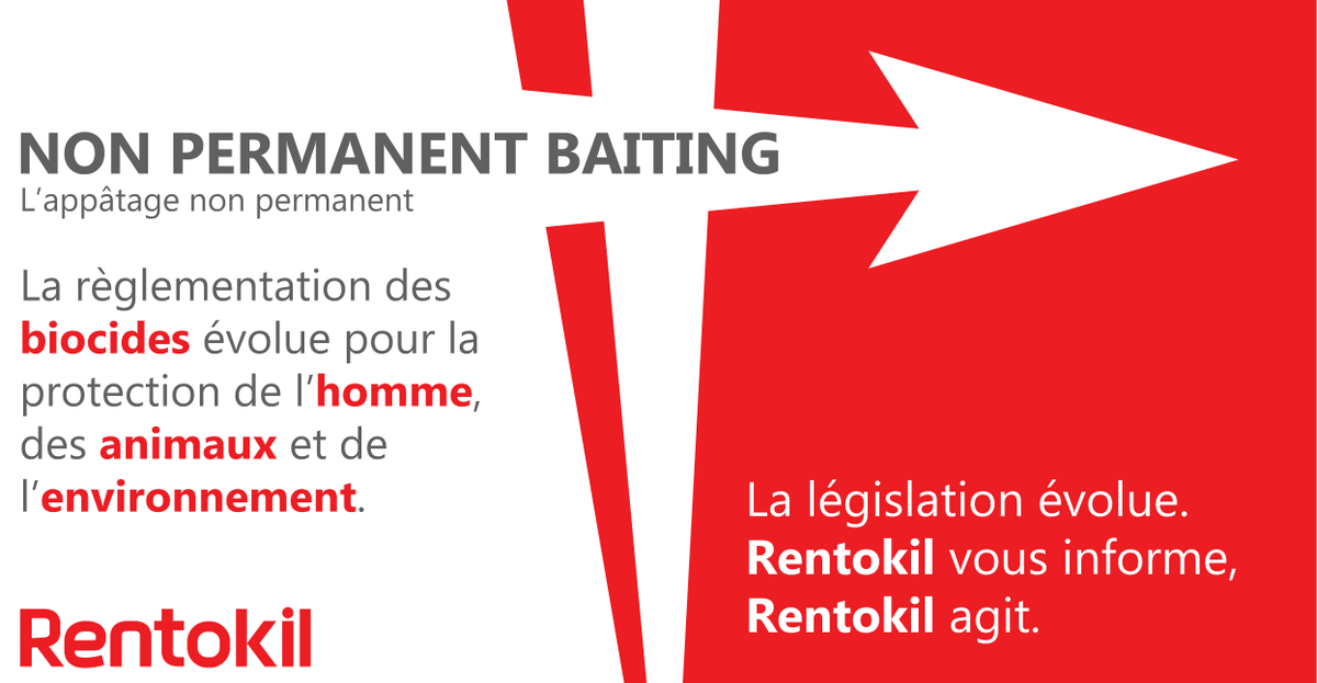RI_France's tweet photo. La réglementation des appâts #rodonticides AVK* évolue pour la protection de l'homme, des animaux et de l' #environnement. Rentokil vous informe pour mieux comprendre la réglementation de l’ #appatagepermanent.

*Anti vitaminique K https://t.co/HFsdTxEdXs