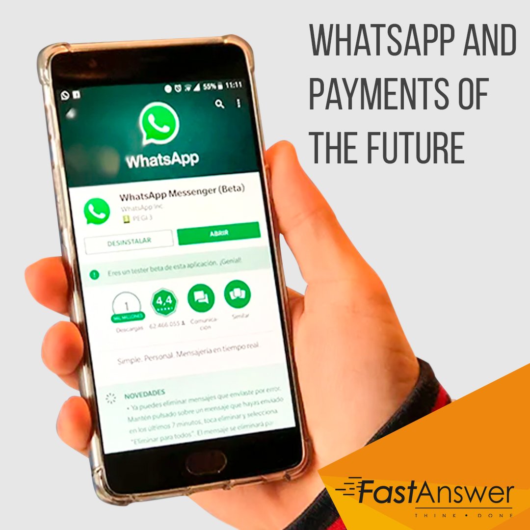 fast_answer's tweet image. #Friday The purpose of social networks and new media is to make our lives easier.
Now WhatsApp is working to make the payments "as easy as sending a picture," one of the communication directors at the webslot conference said.

fastanswerinc.com

#FastAnswer #branding #new