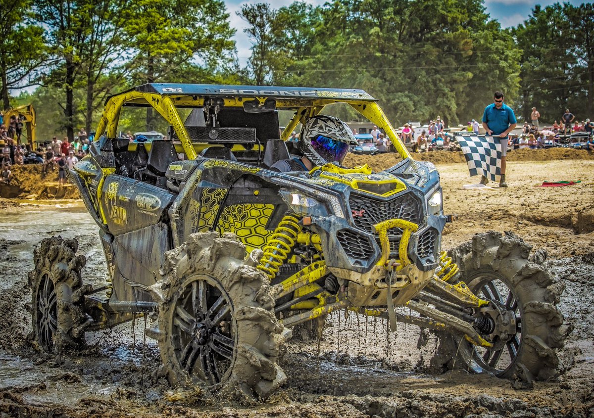 superatvtweet's tweet photo. Dope picture #TeamSuperATV mud racer Robert Parker at @BuscoBeachNC park last weekend! @CanAm #Maverickx3 sitting on a set of #SATV #AssassinatorTires! 🤘😎
#superatv #satvnation #canam #canammaverick #maverickx3 #mudding #offroad #offroadnation #buscobeach #mudtires #rhinoaxles https://t.co/Nw8lxXRQ4b