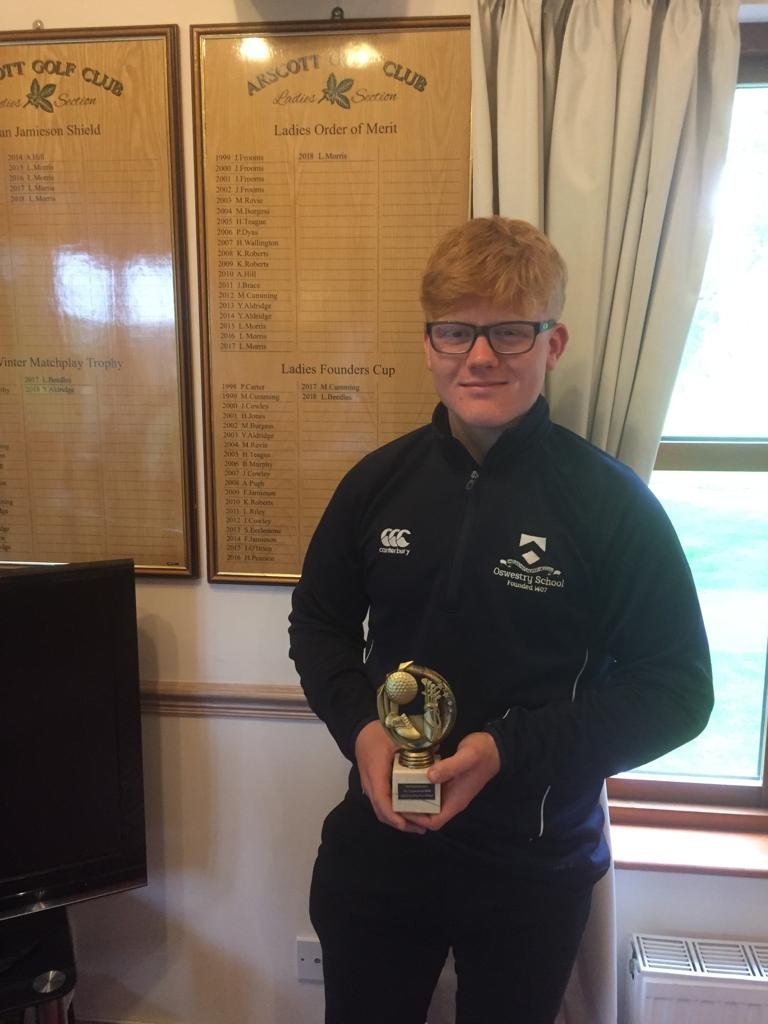 OswestrySchool's tweet photo. Last week our golfers took to the green at Arscott Golf club. Despite the drizzly conditions, some fantastic golf was mustered up on the course and we're delighted to say that Daniel Haycocks was actually victorious, winning the Under 16 Boys category!
#GolfingMasterclass https://t.co/fNC3tiiy2r