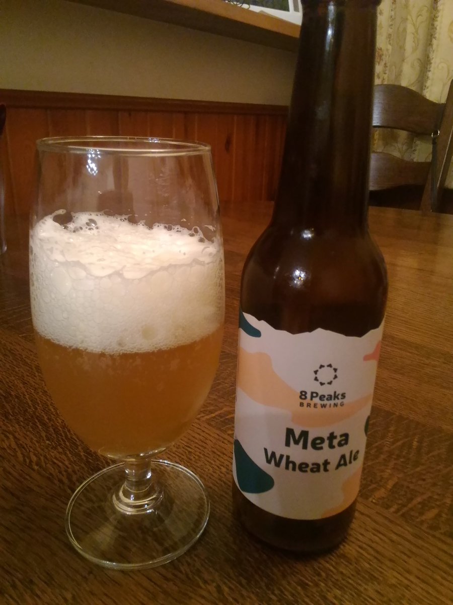 1030myosotis's tweet photo. んで、これは八ヶ岳のビール。
#8PeaksBREWING #MetaWheatAle
酸味のある小麦のビール。んー、やっぱり私はビールは大麦だけでいいです。小麦はうどんにしておきます。
#クラフトビールビギナーの備忘録 https://t.co/5xOJcjTcEc
