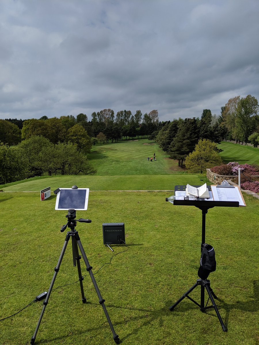 Beautiful Friday afternoon to be stood on the 1st tee at @OakdaleGolf_ recording swings for the @IMPULSE_DEC Harrogate Business Golf Day #golf #corporategolf @TrackManGolf @Hudl