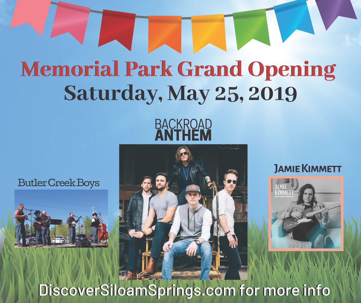 Drum roll please🥁...

We are so excited to finally announce the GRAND OPENING of Memorial Park! Join us Saturday, May 25 beginning at 10:00 am with the ribbon cutting ceremony. Stay for live music throughout the day and lots of fun activities!