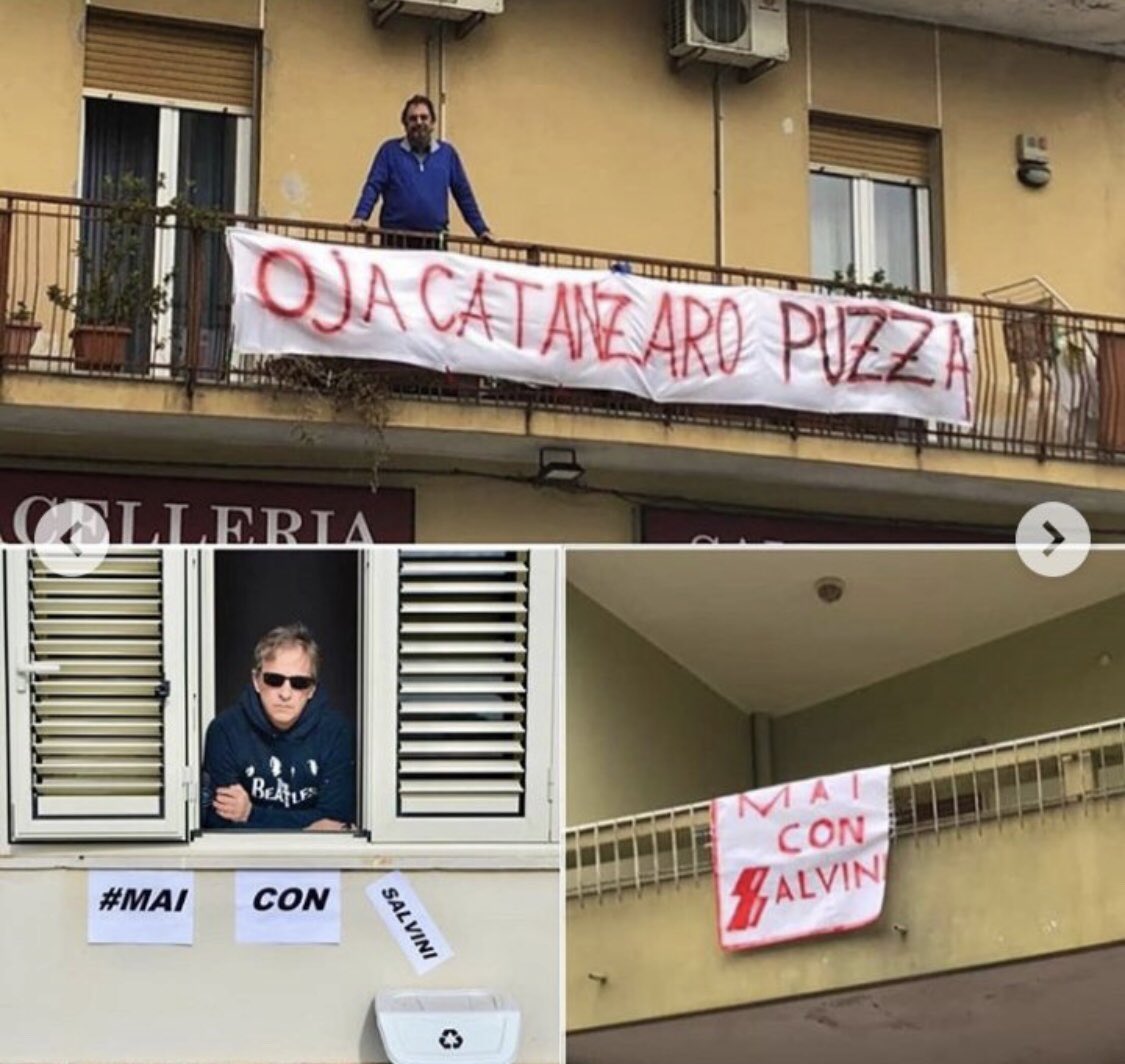 E fu così che Salvini passó dall’avere il problema dei barconi a quello dei balconi.