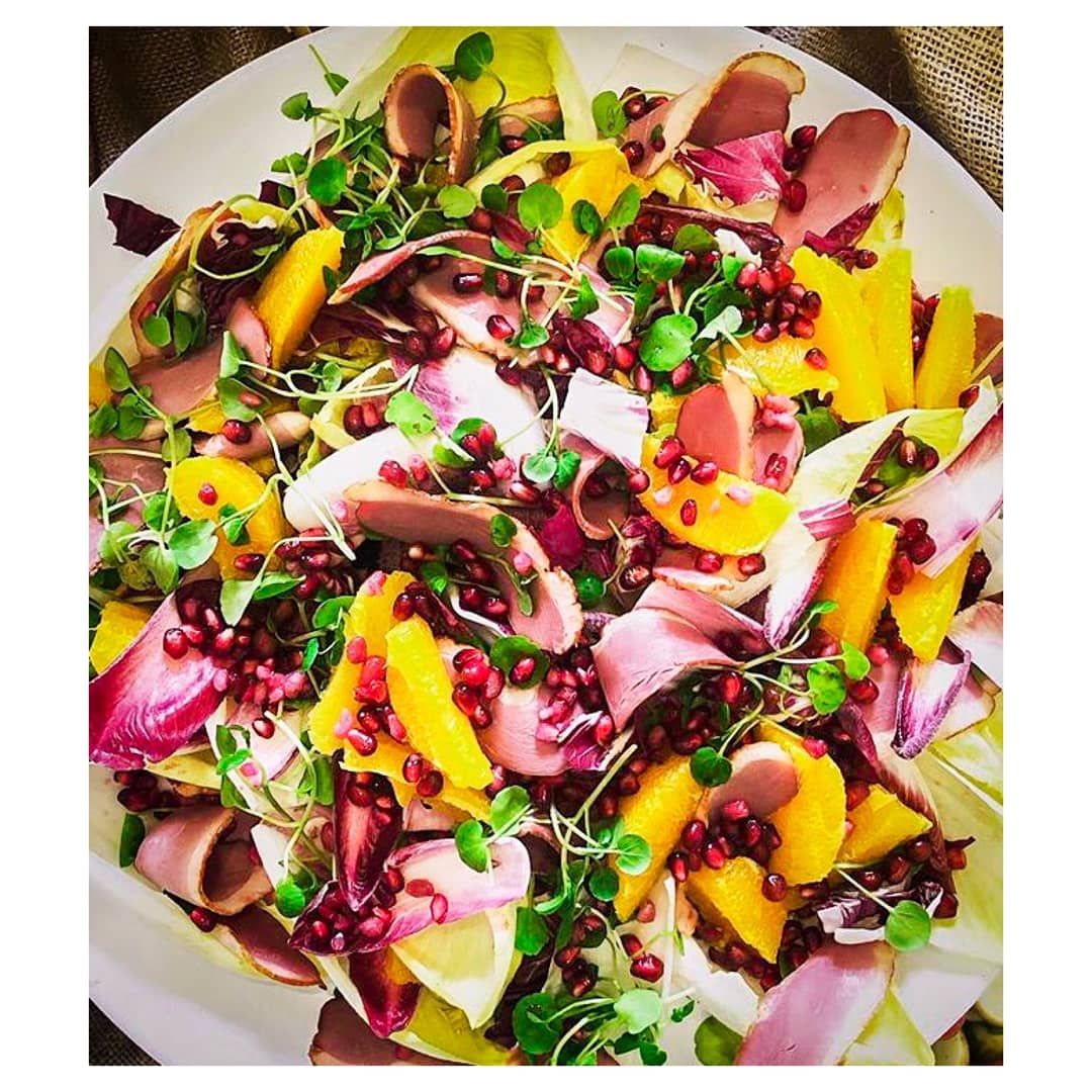 chandco's tweet photo. 🥳 End of the week 🥳 We've had some really colourful dishes this week and we've put two in our #CHCODOTW RT for Stuart Copper's smoked Gressingham duck salad with chicory pomegranate &amp; fig salad from @PPH_Venue  or Like for this flower power dish from Chris Gidden 🌺 🎨 https://t.co/9601T388MG