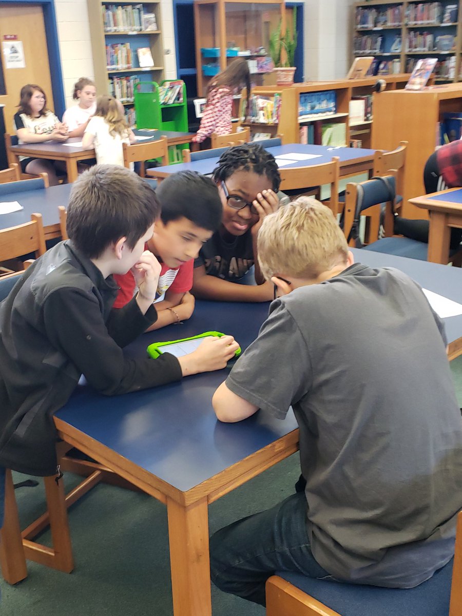 dcpsBourlier's tweet image. When it&apos;s time for review @dcpsbooe and I enlist help from Mrs. B and the #dmslib and do a scavenger hunt!!