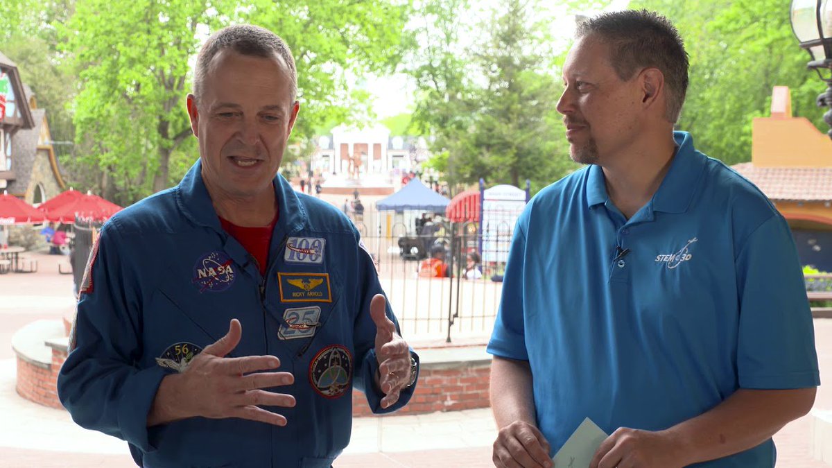STEMin30's tweet photo. What is the harder job: astronaut or teacher?  Find out what @astro_ricky thinks, and he's been both.  Teachers, thanks for all you do.  Happy #TeacherAppreciationWeek!  Hope you enjoy this Middle School Minute Teachers' Edition.  https://t.co/XNf82m8yVE https://t.co/cQoStGuVsq