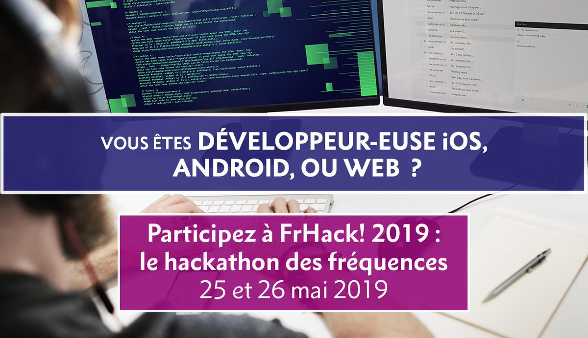 anfr's tweet image. 📢Vous connaissez les concepts de la #Blockchain et voulez en démontrer le potentiel sur de nouveaux cas d’usage ? 👩‍💻👨‍💻🔗

Participez au hackathon des fréquences #FrHack les 25 &amp;amp; 26 mai, 📍 au campus  de l’@ISEP !

 Infos et inscription👉hackathon.anfr.fr