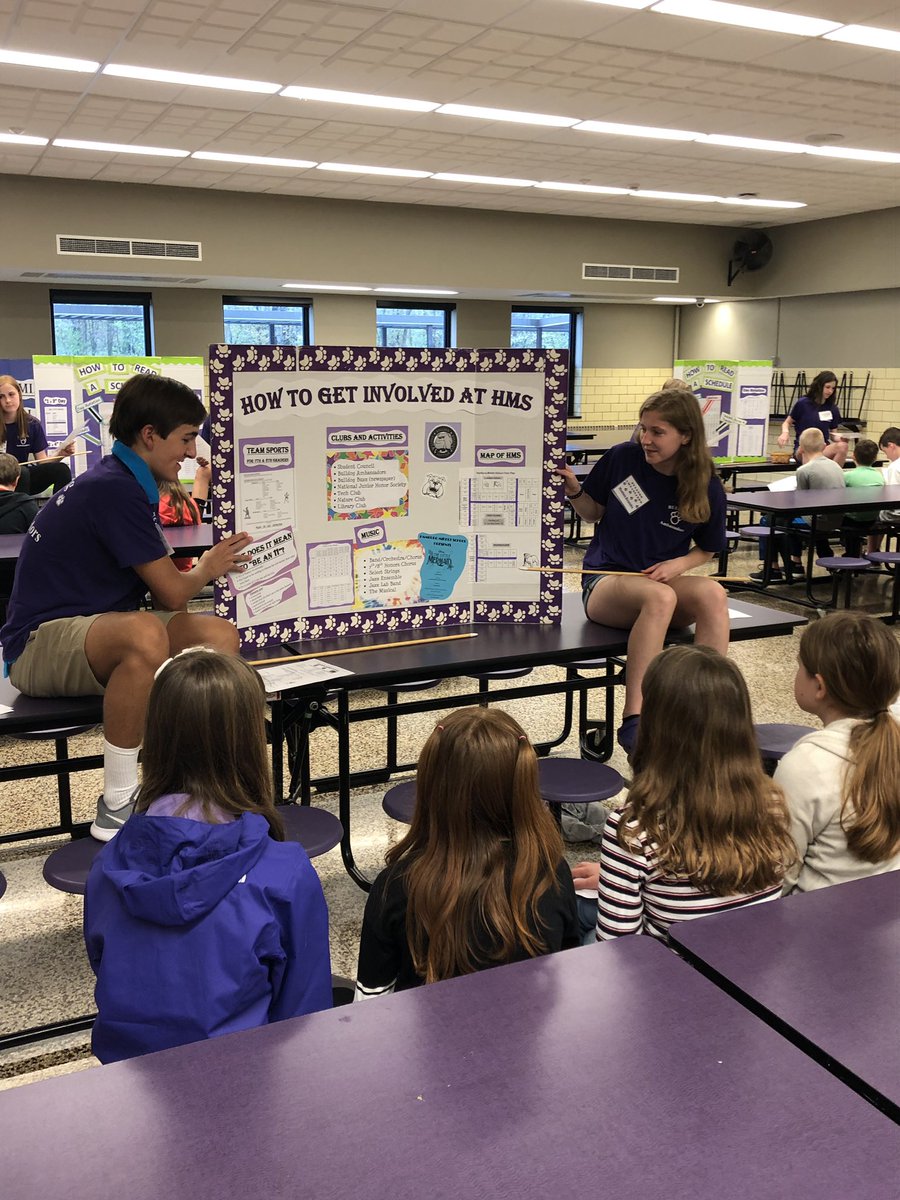 abolinhcsd's tweet photo. Welcomes AES students!!!  Our bulldog ambassadors were happy to greet you and talk about “a day in the life of a middle school student!”  Can’t wait until you start in September!! https://t.co/HEaEkgigPx