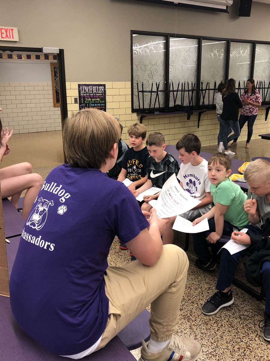 abolinhcsd's tweet photo. Welcomes AES students!!!  Our bulldog ambassadors were happy to greet you and talk about “a day in the life of a middle school student!”  Can’t wait until you start in September!! https://t.co/HEaEkgigPx