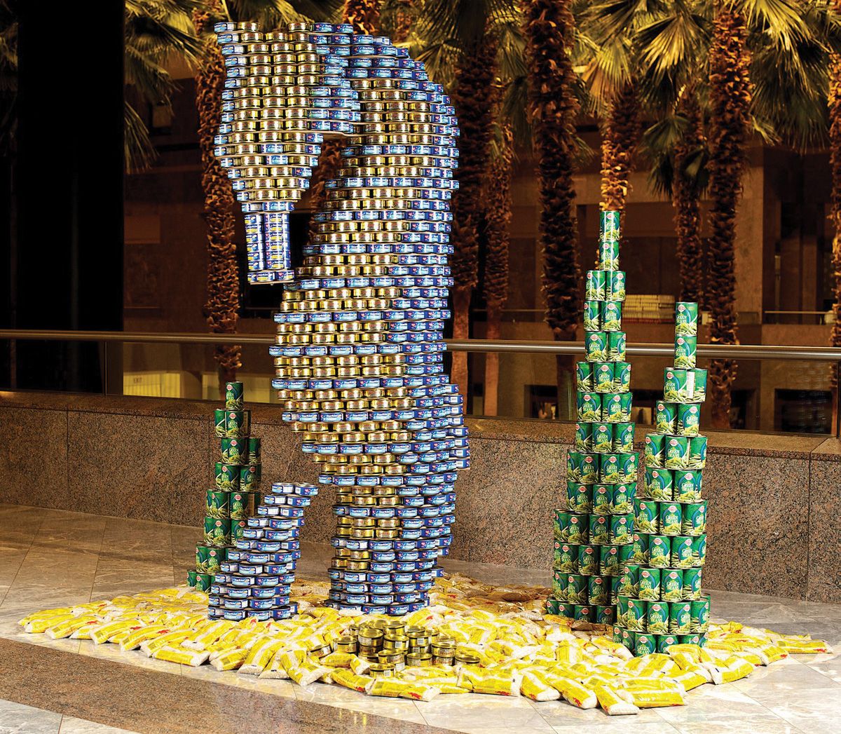 MeridianSource's tweet photo. New #Canstruction campaign to stock shelves at #theolivetree food bank with artistic integrity. #yll #charitableart https://t.co/CIfM7r8iUo https://t.co/goro9Qrdm4