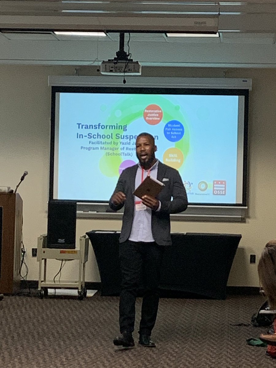 thatsDrB's tweet photo. Transforming In-School Suspension workshop @OSSEDC #mycalltoaction #schoolcultureandclimate conference https://t.co/YICAEyA0ee